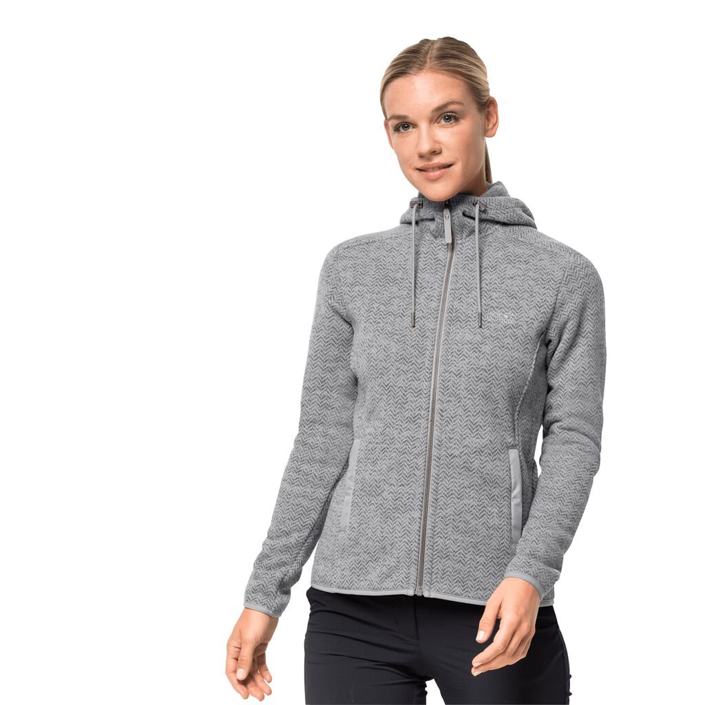 Jack Wolfskin PATAN HOODED Vestes Femme Gris - XTNHQOR-57